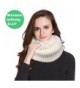 Women Infinity Scarf Circle Loop Winter Thick Knitted Scarves Fashion Soft - Flat-white - C1186YIWUZ3