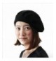 Soophen Solid Color French Wool Beret - Black - CJ11ADFBSBD