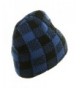 Buffalo Plaid Short Beanie Black in Men's Skullies & Beanies