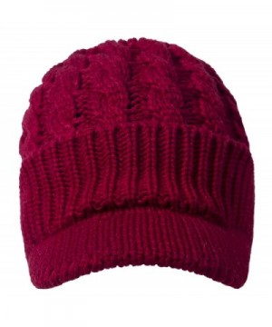 Sierry Cable Beanie Winter Visor in Women's Skullies & Beanies