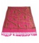 Kyelong Design 2 Ply Reversible Pashmina Shawl Scarf Wrap Stole CJ Apparel NEW - Pink - CK117YHJJ33