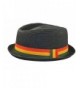 Upturn Diamond Crown Pork Pie Fedora Paper Straw Rasta - CH11D8I3R5D