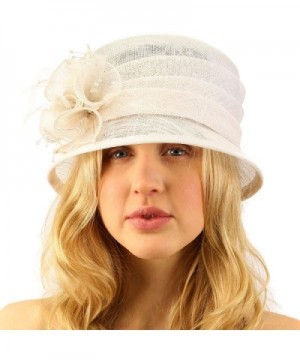 Summer Flapper Sinamay Floral Hat