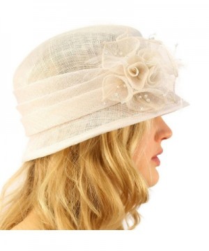 Summer Flapper Sinamay Floral Hat in Women's Bucket Hats