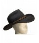 Brown Wool Felt Outback Cowboy Hat with Leather Band by Goal 2020 - CT1181RD69X