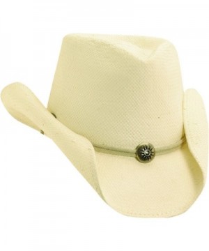 NEW SCALA WESTERN 8BU SOFT TOYO STRAW CHIN CORD NATURAL STAINED COWBOY HAT - CG11L3NKOCJ