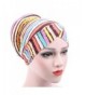 SMYTSHOP Women Cotton Muslim Stretch Turban Hat Chemo Cap Hair Loss Head Scarf Wrap - Yellow - C9183RZTNTU