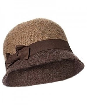 Winter Cloche Hat for Women Camel Cloche Hat 100% Wool Twenties Style Bell Cloche - CX12N797ZDH