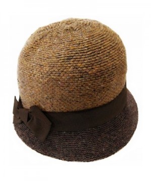 Winter Cloche Women Camel Twenties in Women's Fedoras