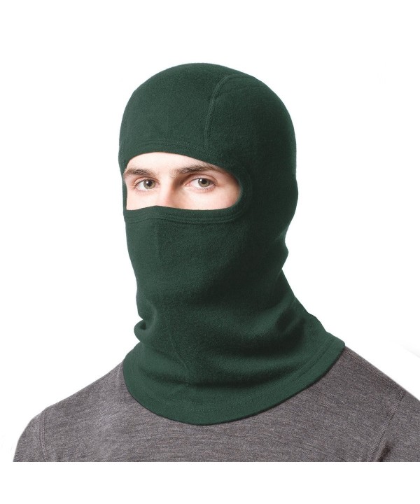 Minus33 Merino Wool Midweight Wool Balaclava - Forest Green - C412MAI07UI