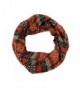 RW Soft & Cozy Knit Aztec Print Infinity Scarf - Rust - CF128F2MGUD