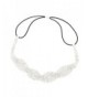 Lux Accessories Weaved Pave Crystal Stretch Bridal Hair Headband Head Band - CB11U4EBKX5