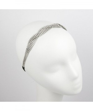 Lux Accessories Crystal Stretch Headband