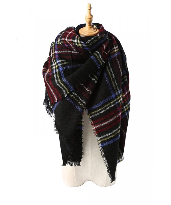 Spring Fever Stylish Warm Blanket Scarf Gorgeous Wrap Shawl - J Navy Blue - CY11TW6UWQH