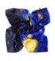 Salutto Women Square Scarf Silk Van Gogh Painted Scarves - 9 - CK188IRMZU5