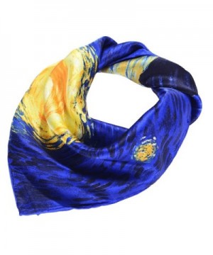 Salutto Women Square Painted Scarves