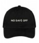 Trendy Apparel Shop No Days Off Embroidered Low Profile Soft Cotton Brushed Cap - Black - CP12O48352H
