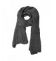 Women And Mens Winter Thick Cable Knit Wrap Chunky Long Warm Scarf - Gray - CM18426RNI0