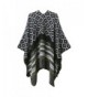 LHHZ U Womens Color Block Poncho in Wraps & Pashminas