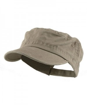 MG Enzyme Washed Cotton Twill Cap - Khaki - C1111GHY7JD