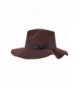 Brown Pinch Wide Brim Floppy