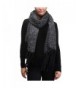 Apparelism Super Soft Fuzzy Large Wide Long Tassel Oblong Scarf. - Black - CL186X9G9Q3