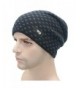JY Collection Men's Beanie Hats Knit Winter Warm For Men Wool Lining Skull Ski Cap - Navy Blue - C4127RKI0UT