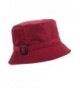 Scala Rain Hat with Buckle Trim - Wine - CM11OTK80DX