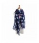 Creazy Women Ladies Hedgehog Pattern Long Scarf Warm Wrap Shawl - Navy - CZ129F0OHGP