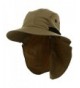 4 Panel Quick Dry Out Moisture Large Bill Flap Hat Sun Cap (Khaki) - C311LHJZBTP