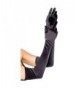 GYBest Classic Adult Size 21" Long Party Bridal Dance Opera Length Satin Gloves - Black - CE120EXXHYZ