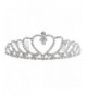 Crystal Rhinestone Crown Headband Party Princess Women's Wedding Bridal Tiara Hairband - CG12EMXZQUV