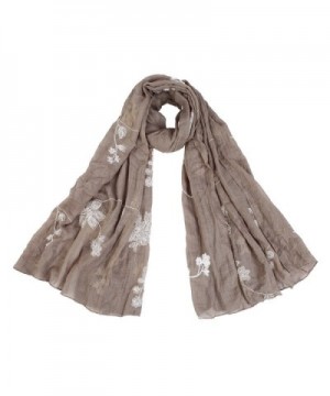 Premium Elegant Floral Embroidered Scarf