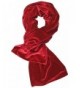 Long Velvet Evening Scarf - Red - CZ128O8OS6D