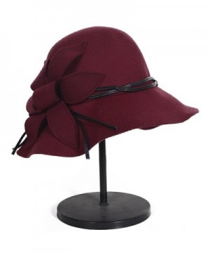 Fanny Floral Cloche Winter Claret