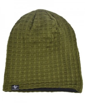 Slouchy Beanie Oversize Summer Plaid Green