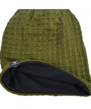 Slouchy Beanie Oversize Summer Plaid Green in Men's Skullies & Beanies