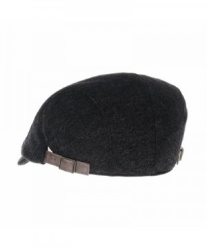 WITHMOONS Melange Simple newsboy Charcoal in Men's Newsboy Caps