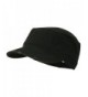 Garment Washed Distressed Military Cap - Black - CQ11UU779A3