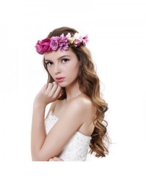 Beautiful Flower Garland Headband Adjustable