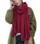 Wander Agio Womens Warm Winter Infinity Scarves Set Blanket Scarf Pure Color - Purplish Red1 - CN187Q7849C