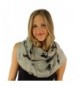 Light Soft Kentucky Derby Race Horse Wide Circle Loop Infinity Scarf Shawl - Lt. Gray - CF11OI1KJNR