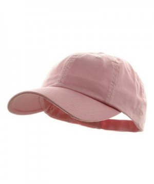 Mega Cap Low Profile Velcro Adjustable Cotton Twill Cap-L Pink - C01281GPPBF