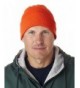 UltraClub Knit Beanie with Cuff - Blaze Orange - CC12FL4XAQV