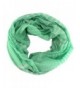 PendantScarf Premium Soft Lightweight Art Oil Painting Infinity Scarf - Striped Green - CI17YX0SX2H
