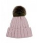 JIBIL Winter Ball Warm Unisex Warm Thick Skull Venonat Beanie Hat - Light Pink - CF185LK6TL9