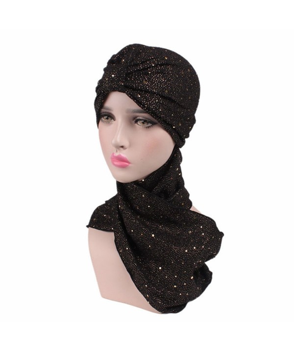 Qhome Fashion Sequined Sleeping Turbante - Tjm-123a-black - C4186S246XE