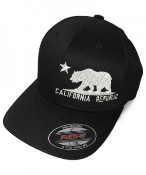 California Flag Flexfit Baseball Hat Asst Colors - Black - CZ11XUC6W8B