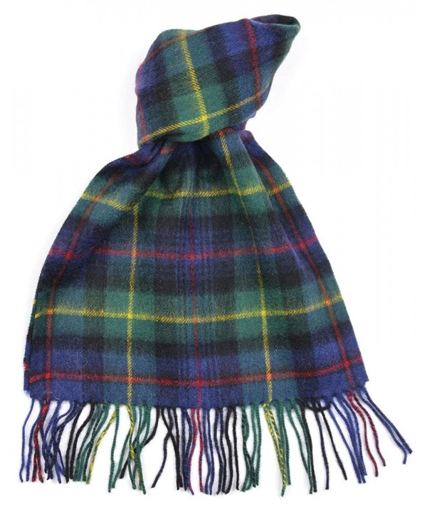 Lambswool Scottish Farquharson Modern Tartan Clan Scarf Gift - C9118SCEZ1J