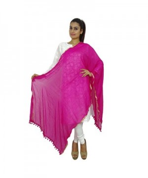 Indian Dupatta Chiffon Chunni Tassel